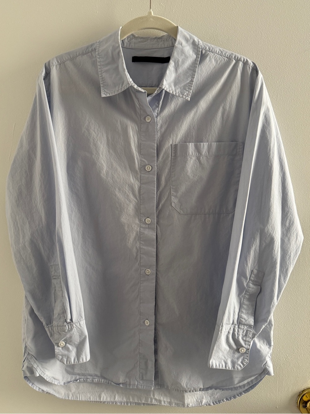 Jenni Kayne French Blue Boyfriend Button Down Oxford Shirt Women’s Size Small